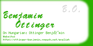 benjamin ottinger business card